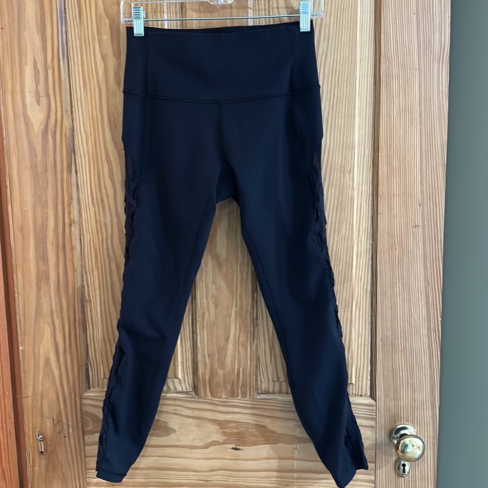 Lululemon High Times Rhythm Leggings High Waisted Black ~ 8 - Picture 3 of 11